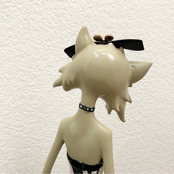 Vintage Sexy Kitty Art Whimsical Cat Sitting 14” Anthropomorphic Cat Figurine - Picture 14 of 16